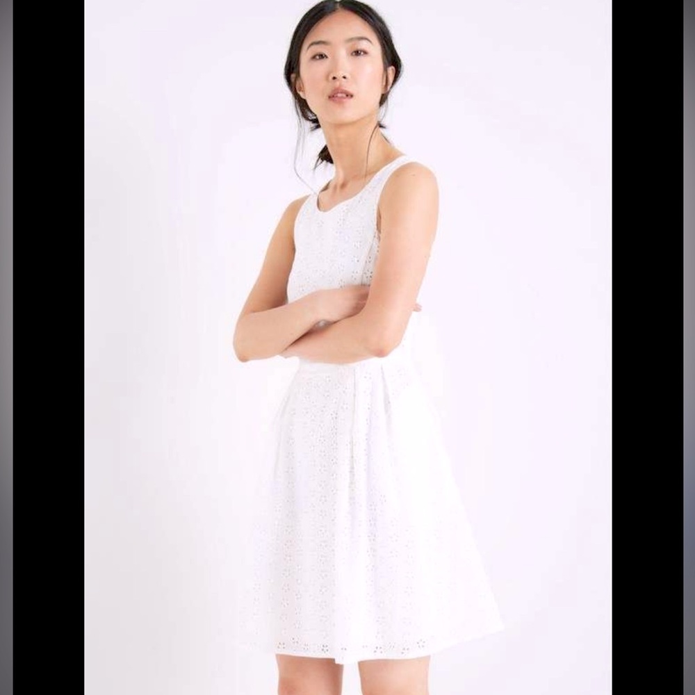 Jack Wills Blackwood white eyelet sundress